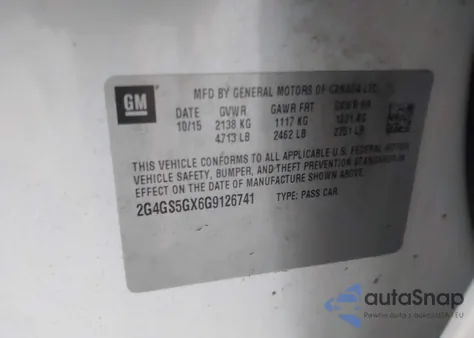 2016 Buick Regal Turbo Premium Ii from USA, damaged, VIN 2G4GS5GX6G9126741